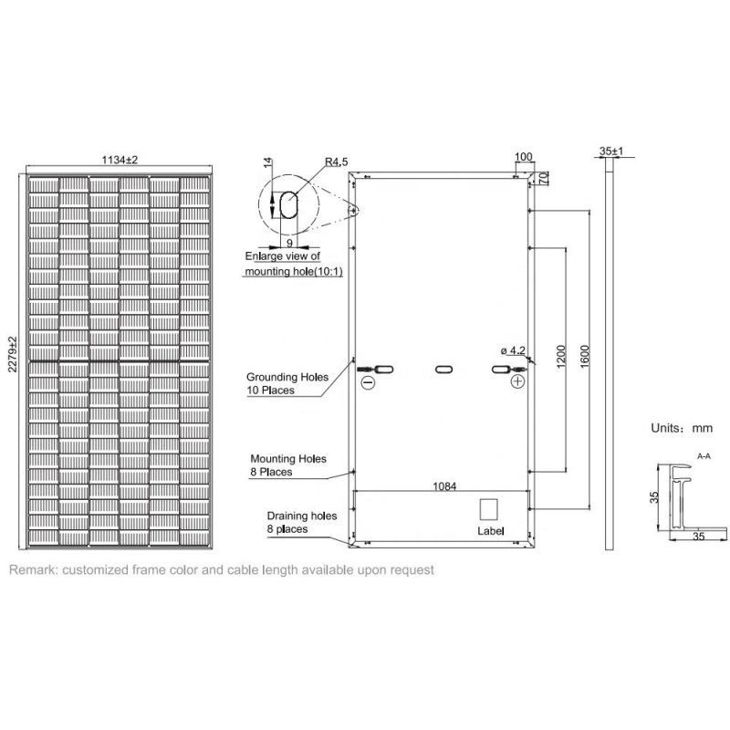 Tấm pin mặt trời JA 540W JAM72S30 540/MR